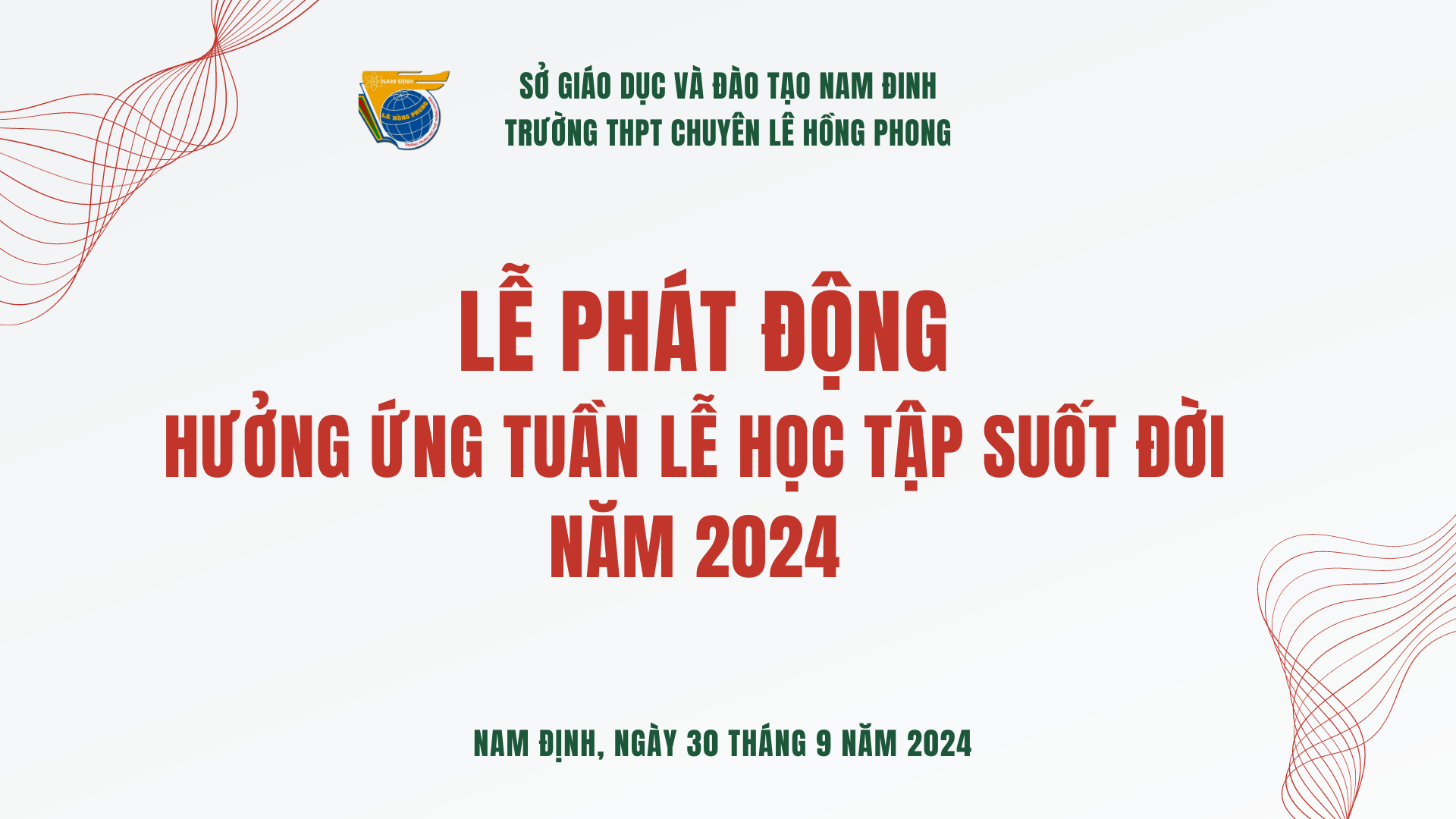 Phát động hưởng ứng tuần lễ học tập suốt đời và những món quà ý nghĩa của cựu học sinh Lê Hồng Phong 